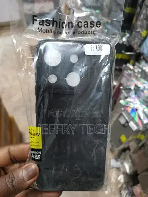 Cover for Itel A50C Case Silicone Soft Back Cover-Black