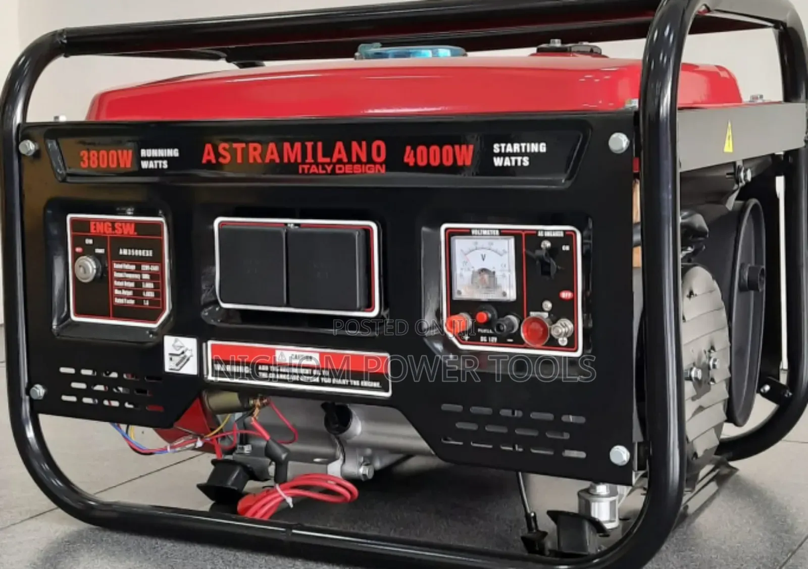 AM3500EXE Astramilano Petrol Generator 3.8kva Key Start