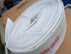 3"×30m White Canvas Delivery Pipe