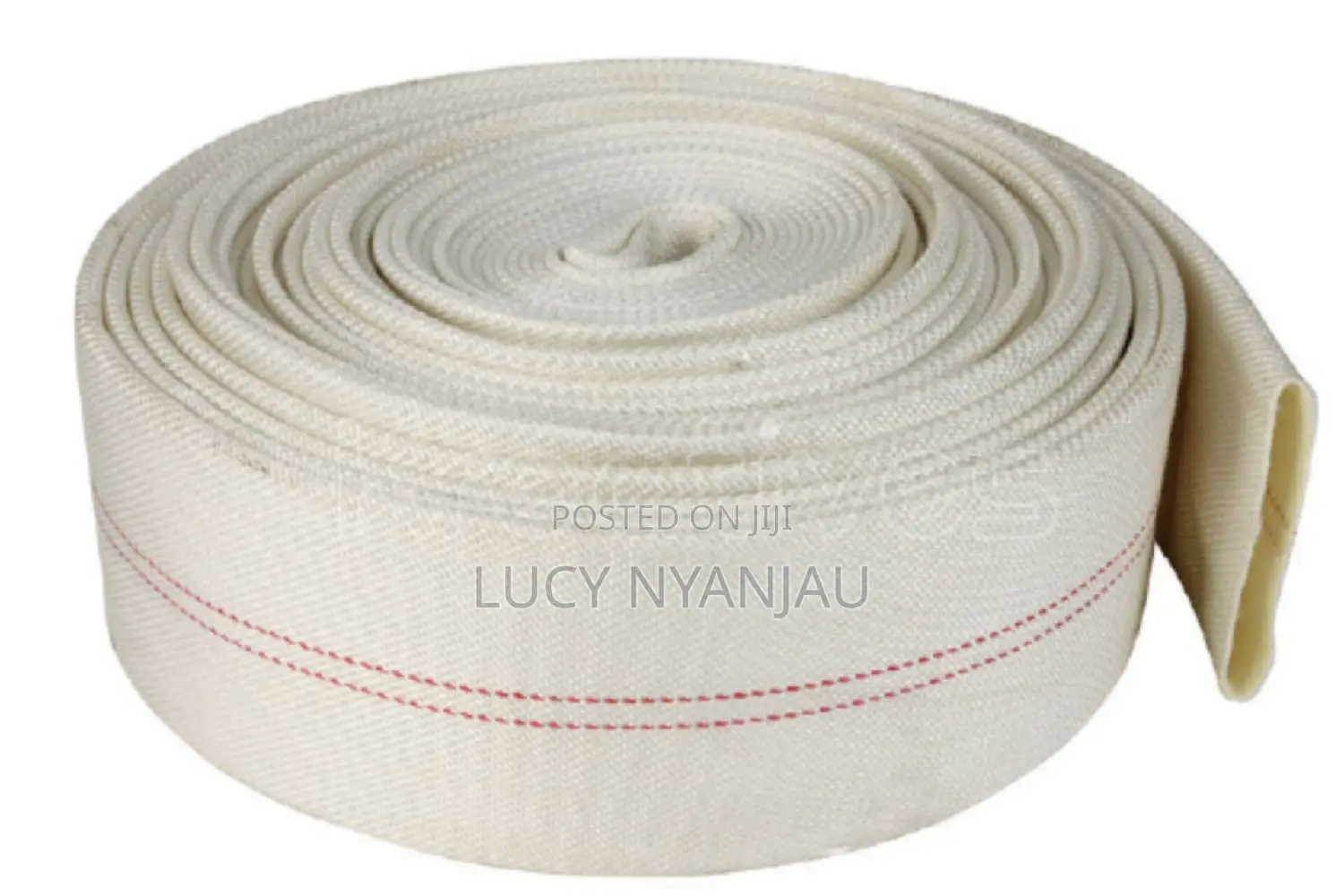 White Canvas 3"×30m Delivery Pipe