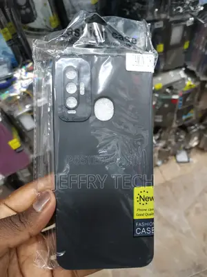 Soft Silicone Back Cover for Tecno Camon 18i-Black