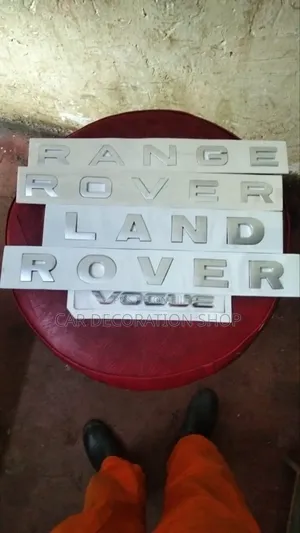 RANGE ROVER,LAND ROVER,VOGUE in Silver Lettering Emblem