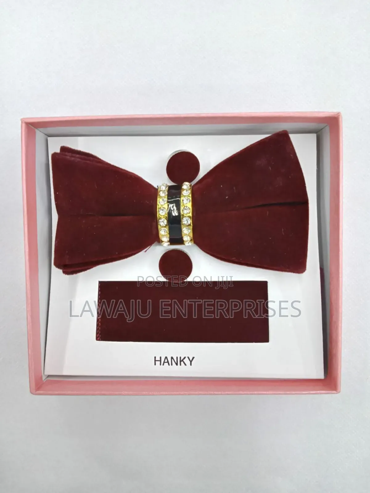 Velvet Bow Tie Set