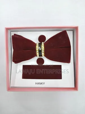 Velvet Bow Tie Set