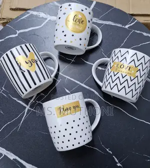 6 Ceramic Coffee/ Tea Mug Set