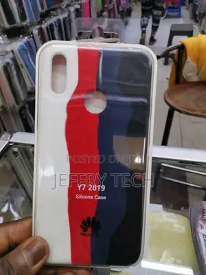 Huawei Y7 2019 Colorful Soft Silicone Rainbow Pattern Case
