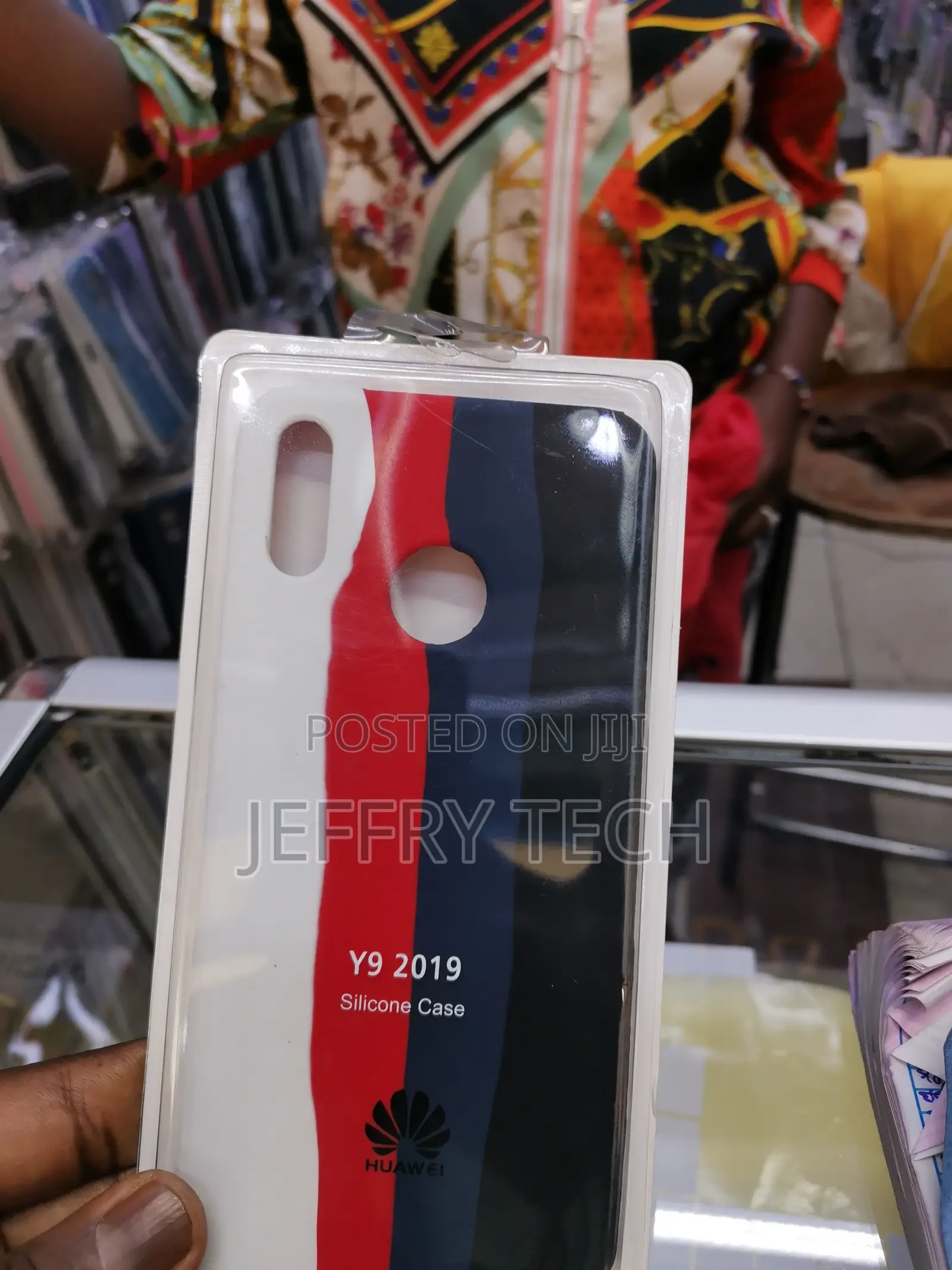 Rainbow Pattern Colourful Back Cover for Huawei Y9 2019