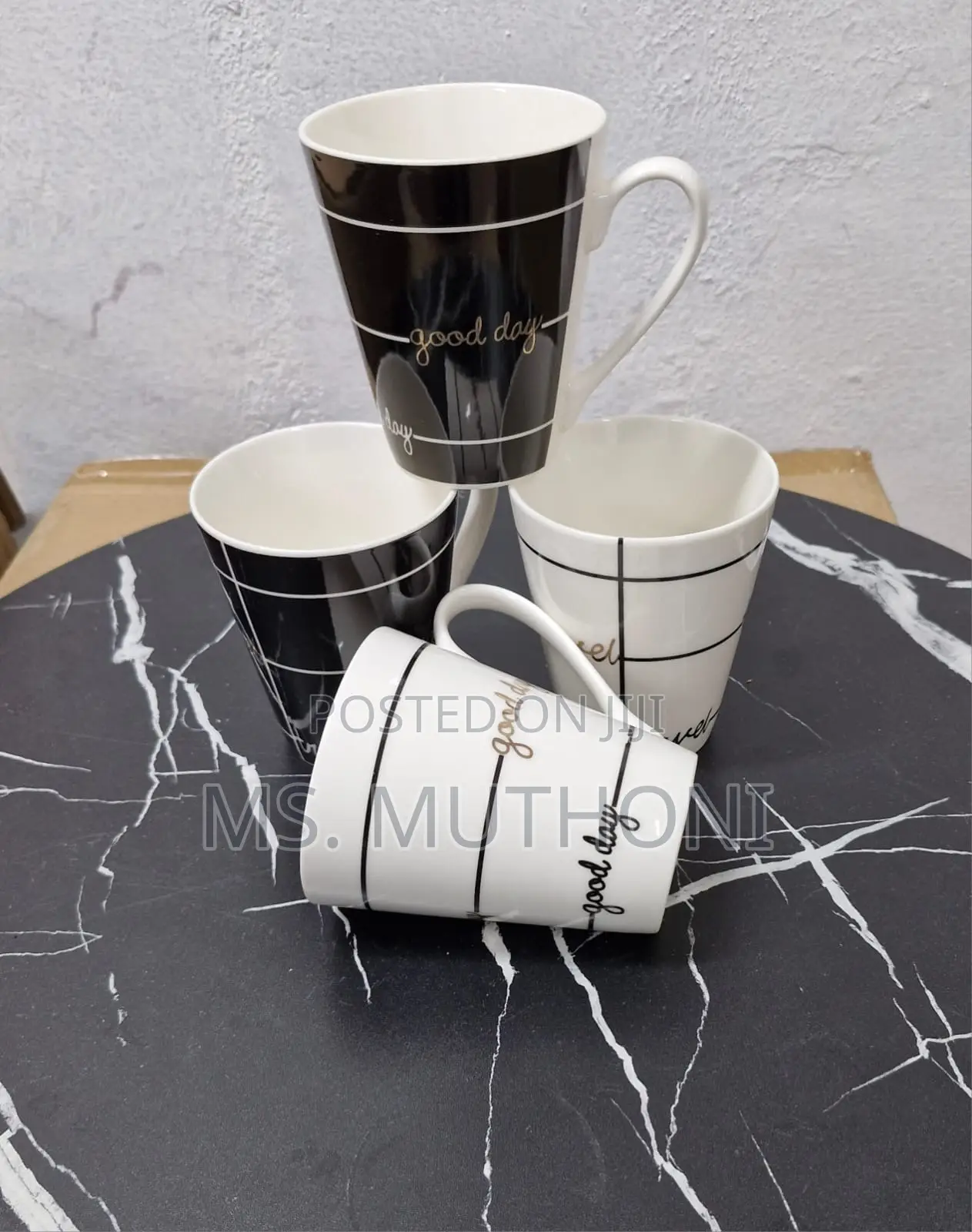 Good Day Ceramic Coffee/ Tea Mugs