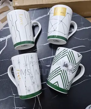6 Beautiful Ceramic Tea Mugs in Stock
