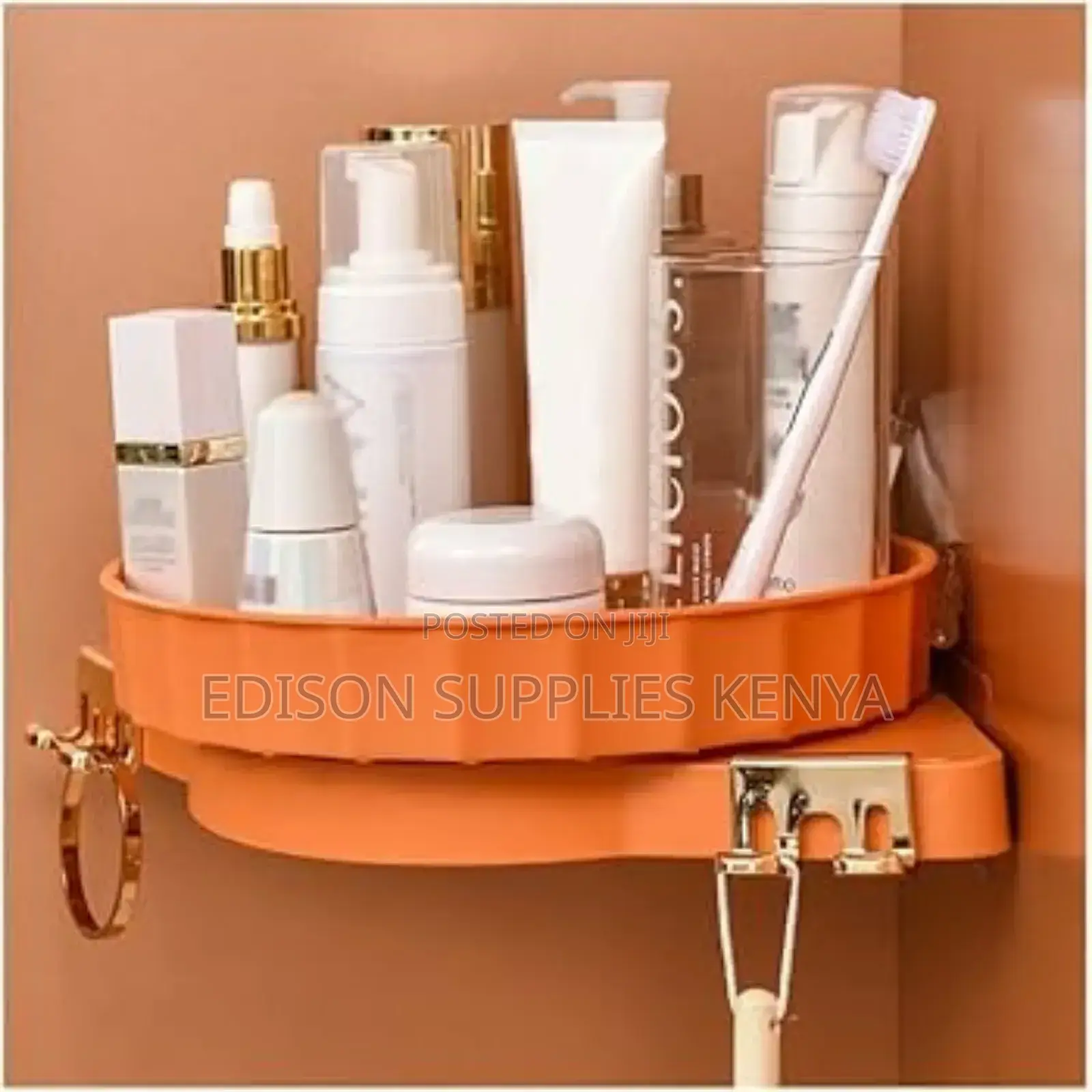 Rotating Shower Caddy 360° Rotating Corner Bathroom Shelf