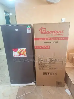 Ramtons Rf/140-Single Door 180lt Fridge-Silver
