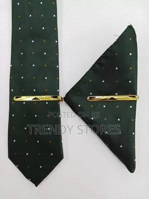 Silk Men's Tie With Pocket Square