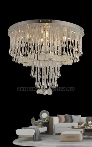 Size 600 LED Crystal Chandelier Pendant Light Kfe4