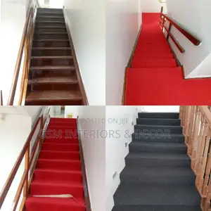 Staircase Grey Carpets Delta