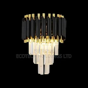 Twixle Black and Golden Metal Lamp Wall Light Chandelier Yg5