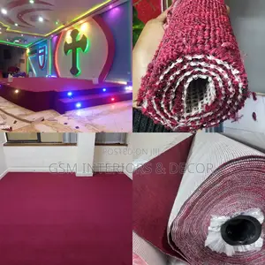 Maroon Wall to Wall Carpets for Church/Office