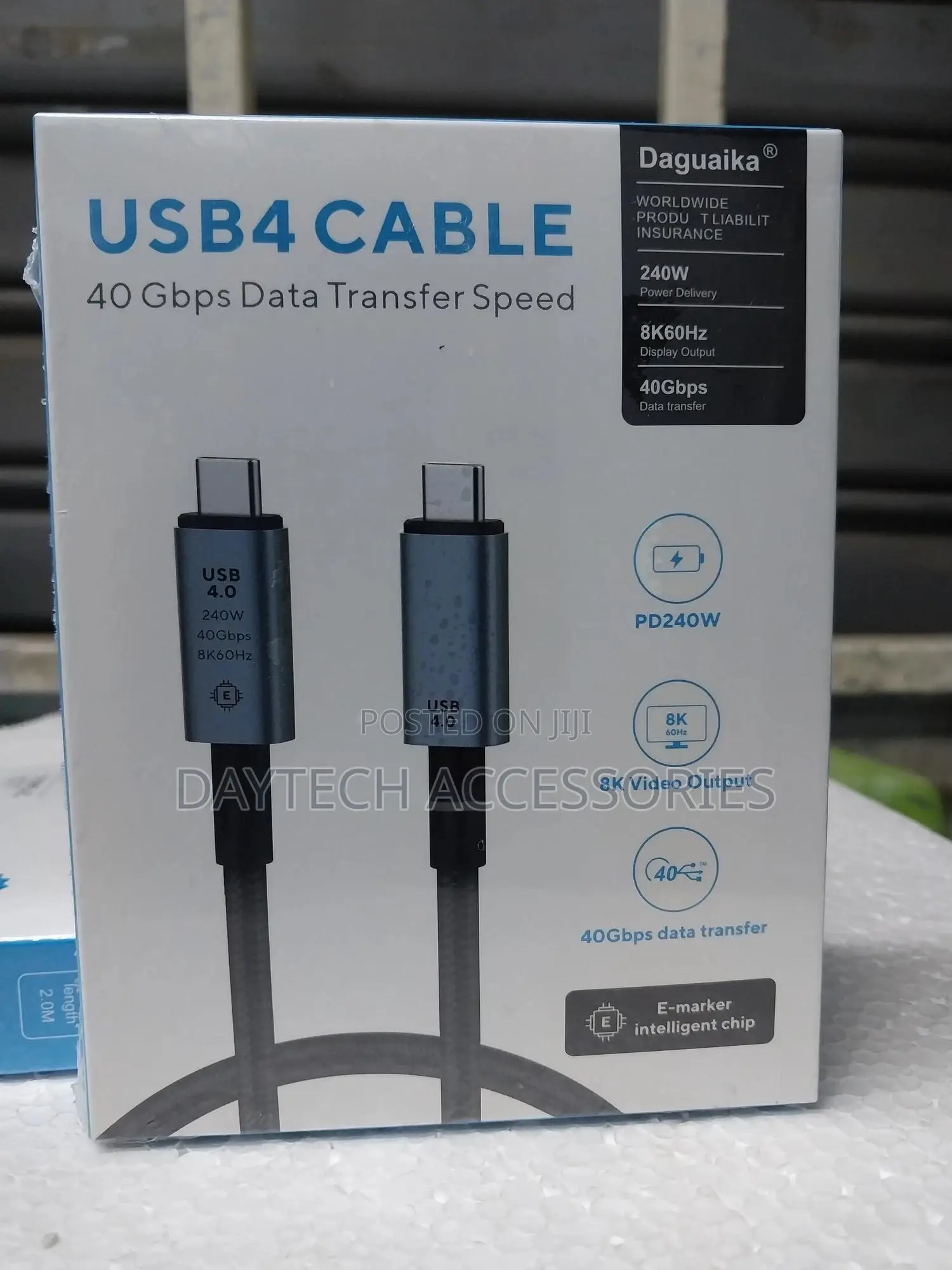 Usb 4.0 240w Type-C to Type-C Display-Data and Ultra Fast