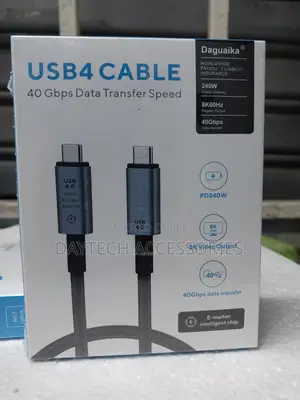 Usb 4.0 240w Type-C to Type-C Display-Data and Ultra Fast
