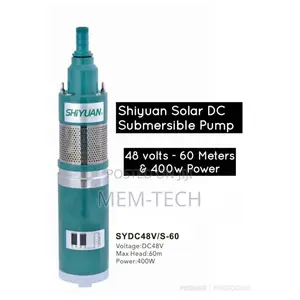 Shiyuan Solar Dc Submersible Pump 48V 60M 400W