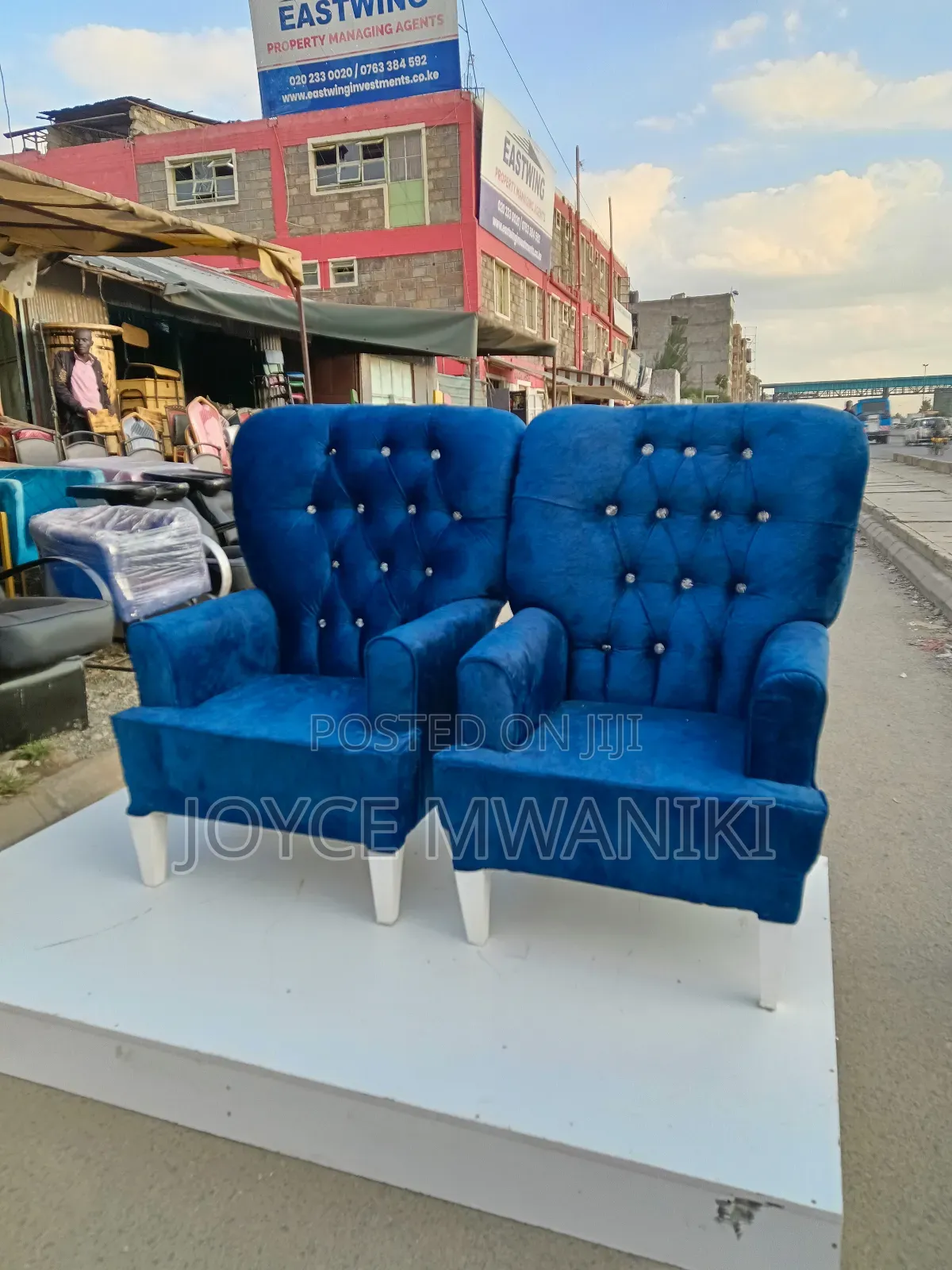 Pedicure Set With a Platform, Blue Colour