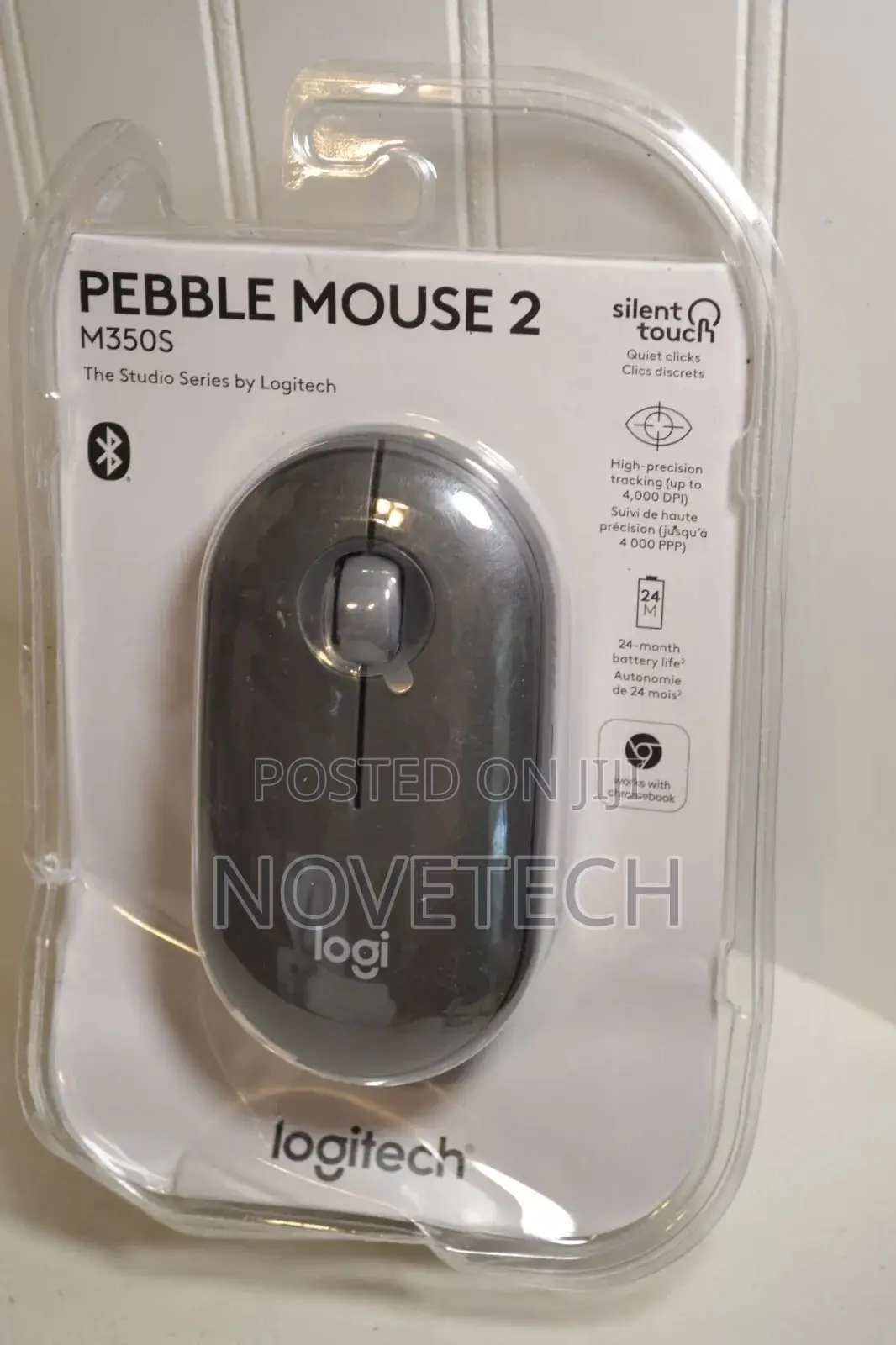 ORIGINAL Logitech Portable Wireless Mouse M350S Pebble 2