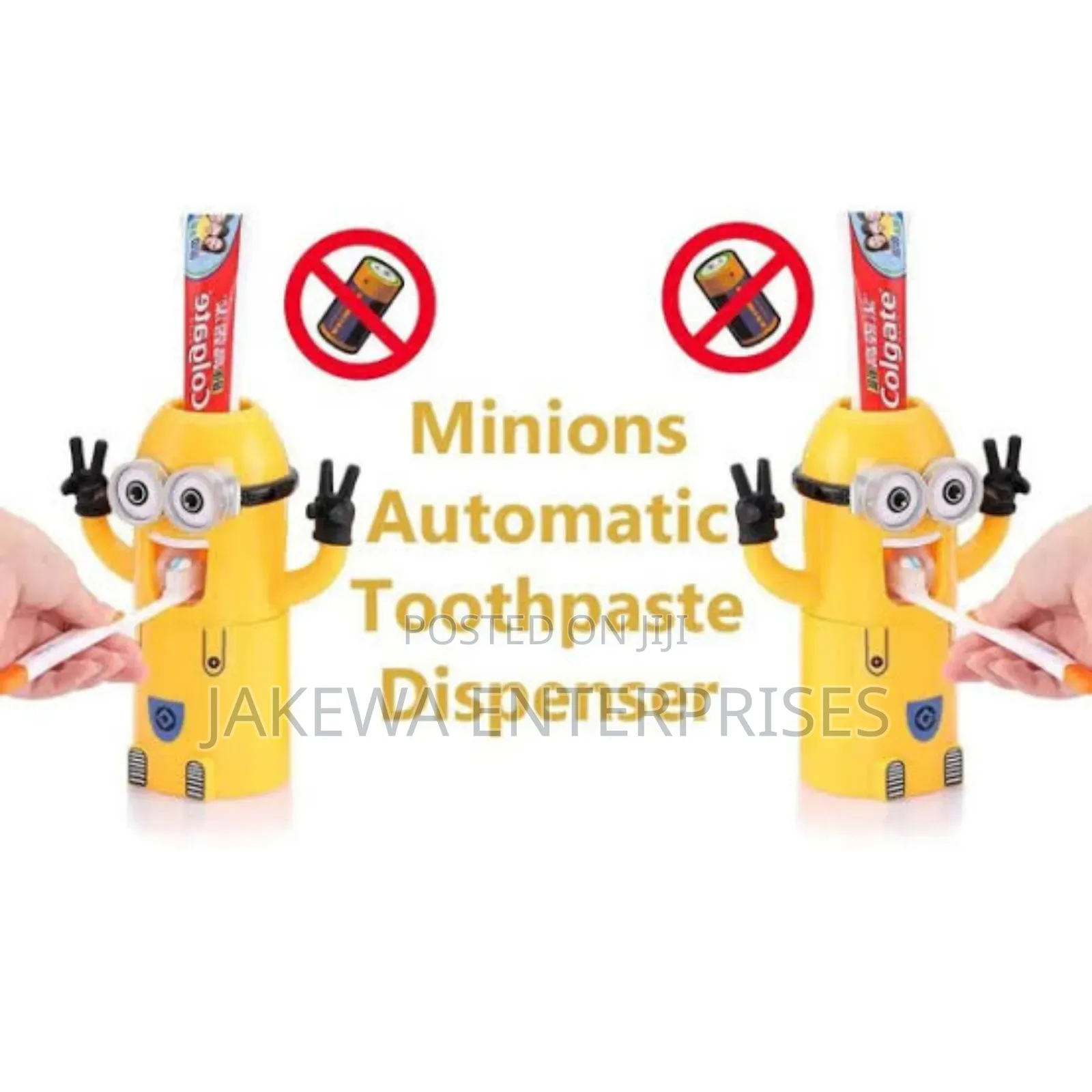 Minions Automatic Toothpaste Dispenser Kid Toothbrush Holder