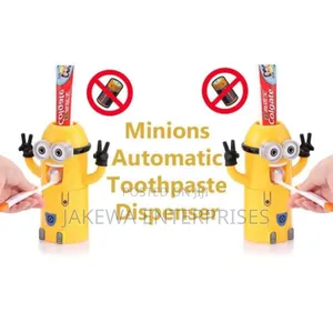 Minions Automatic Toothpaste Dispenser Kid Toothbrush Holder