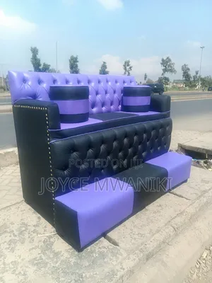 Pedicure, 3 Seater, Black Purple 