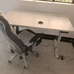 White Electric Adjustable Desk 1.2m