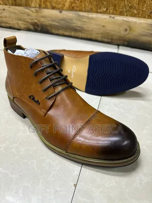 Smart Casual Leather Clarks Boots for Men