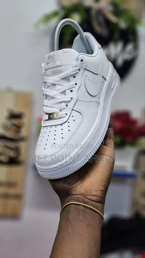 White Unisex Airforce Sneakers