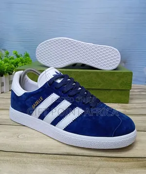 Blue Adidas Gazelle Smart Casual Shoes