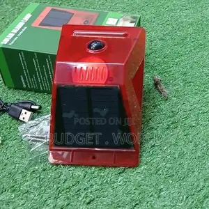 Unique 4 Modes -Solar Powered Sound Alarm Strobe Light