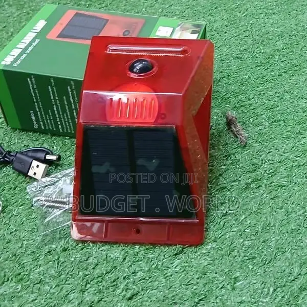 Unique 4 Modes -Solar Powered Sound Alarm Strobe Light