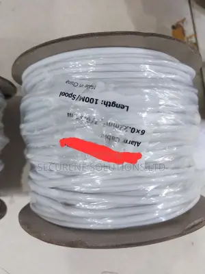 4 Core Burglar Alarm Cable White