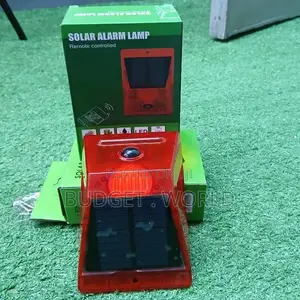 8 Led Solar Alarm Light Solar Strobe Light Remote -Sensor