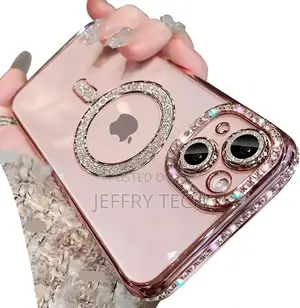 iPhone 16 Glitter Case Compatible With Magsafe Clear Pink