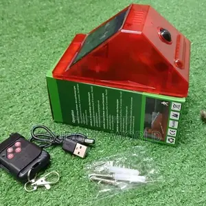 Alarm Light Solar Strobe Light Remote Motion Sensor Waterpro