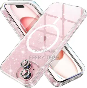 iPhone 15 Case With Magsafe Women Clear Glitter