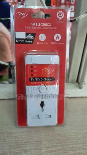 New Itel TV/ DVD Guard and Surge Protector- 13 AMPS.