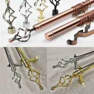 Imported Curtain Rods Silver