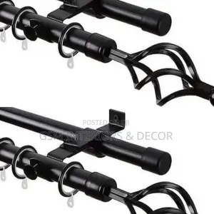 Black Curtain Rods Available