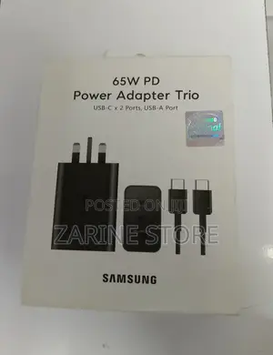 Original Samsung 65 Watts Power Adapter With C-C Cable