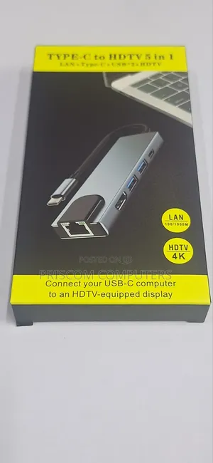 Type C To Hdmi Adapter 5 In 1 Type C Docking Station