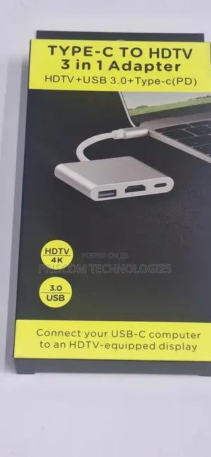 Type C To Hdmi Adapter 3 In 1 Type C Docking Station