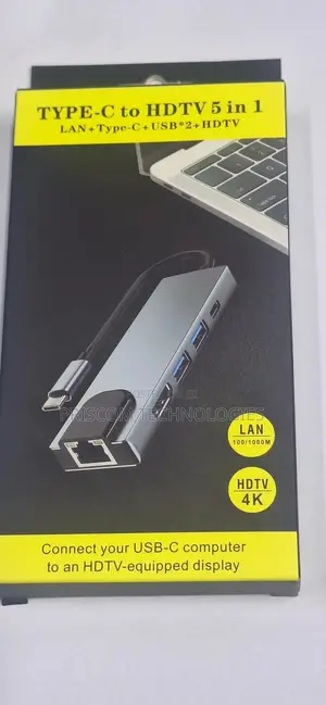 Type C To Hdmi Adapter 5 In 1 Type C Docking Station
