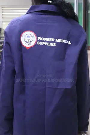 Navy Blue Dust Coat Branded