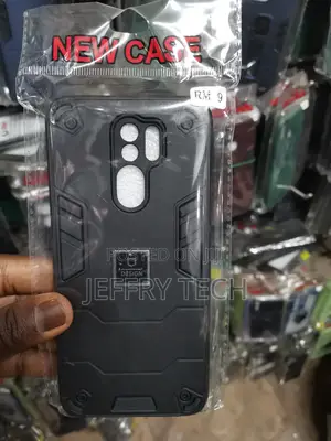 Redmi 9, Armor Case Hybrid Shockproof Cover, Black
