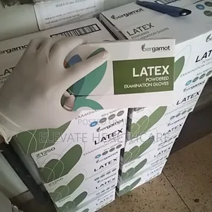 Latex Examination Gloves (Powdered Medium Size)