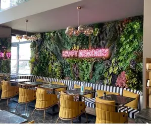 Big Plants Wall Decoration Wall Panels/Hedges for Restaurant